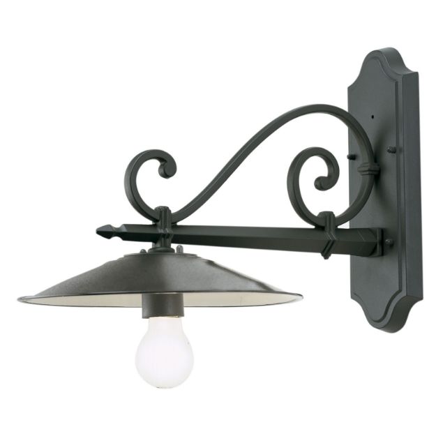 Lanterna da parete "Piatto Antico" lampada da esterno in alluminio 25 w