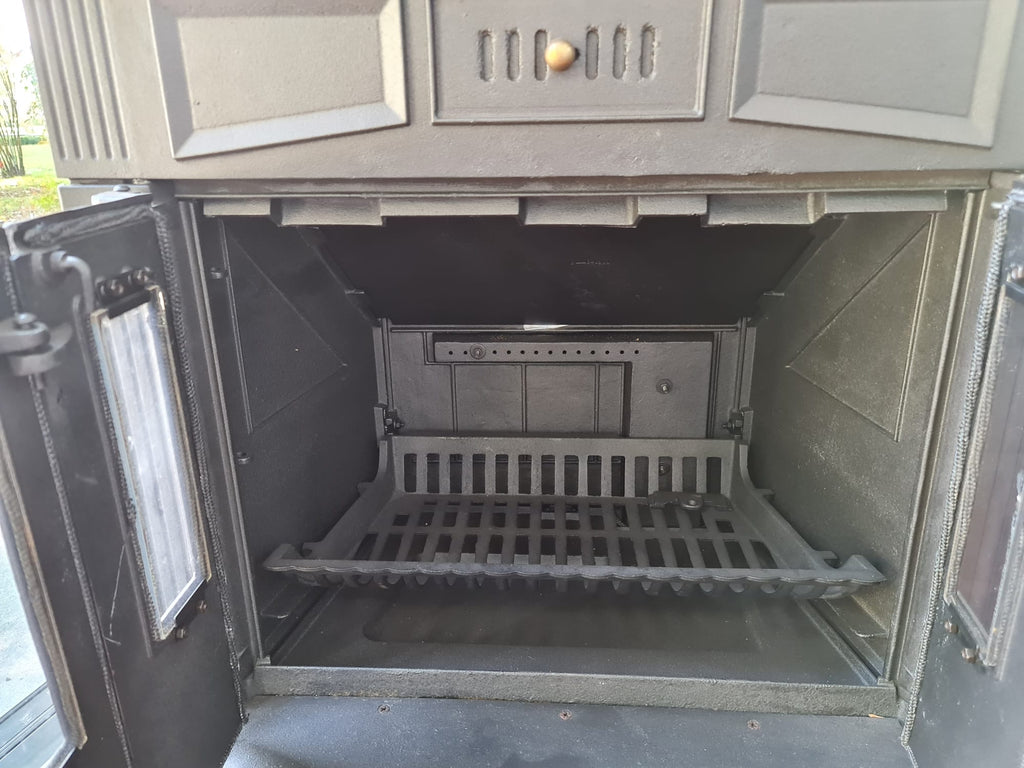 Griglia interna di ricambio per stufa "Franklin" braciere in ghisa 56 x 30 cm