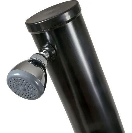 Doccia solare curva colorazione nera per piscina e giardino 20 lt