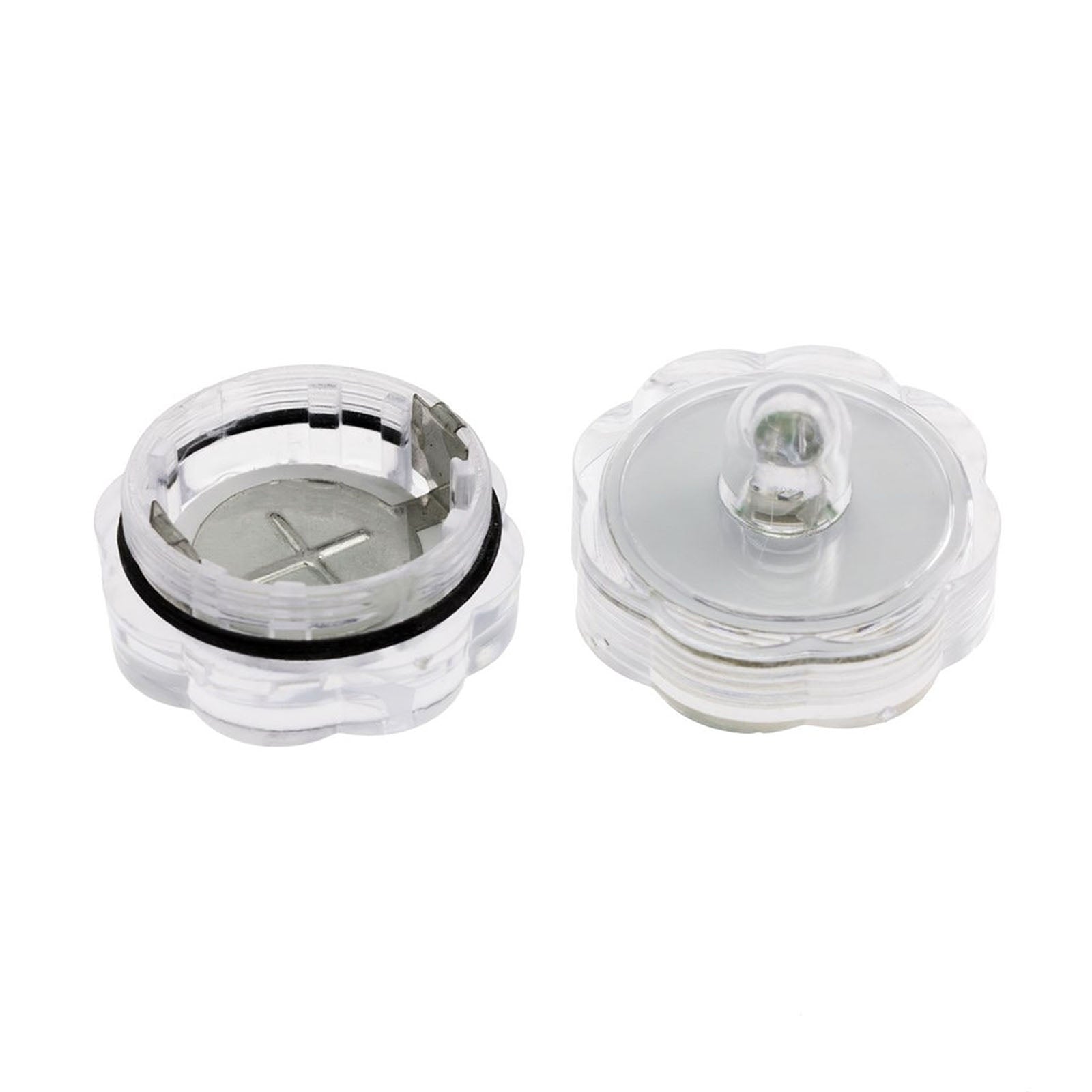Set 2 candeline sommergibili a led bianco caldo per interno ed esterno