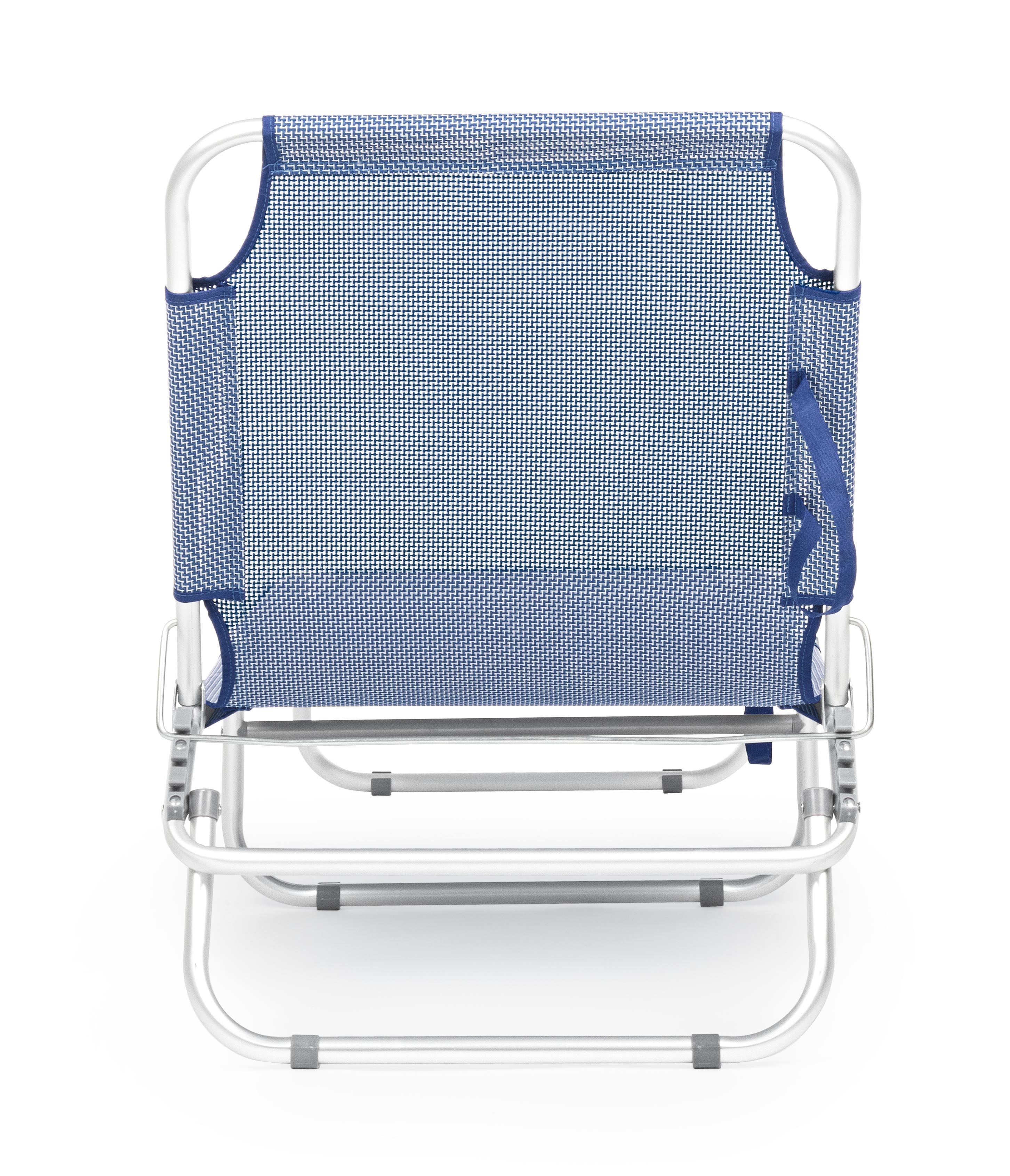 Lettino brandina prendisole pieghevole "Cross" in textilene da spiaggia e balcone