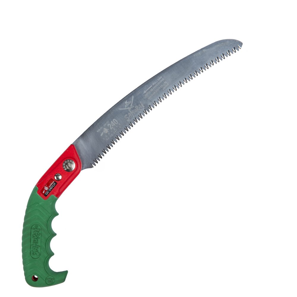 Segaccio Samurai per potatura a lama curva con fodero in plastica