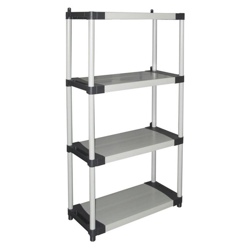 Scaffale in plastica da esterno ed interno portata 80 kg per ripiano "Made in Italy"