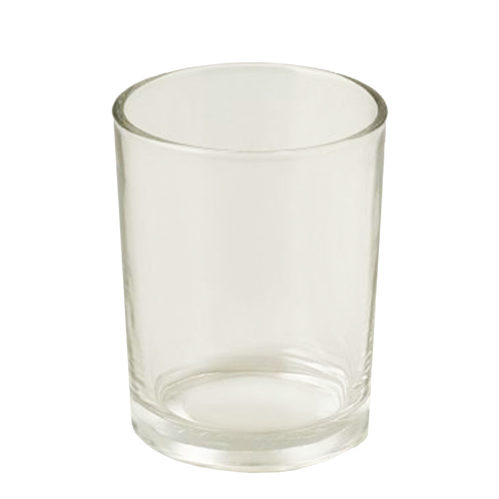 Portacandela tondo in vetro per candela elegante da interno ed esterno