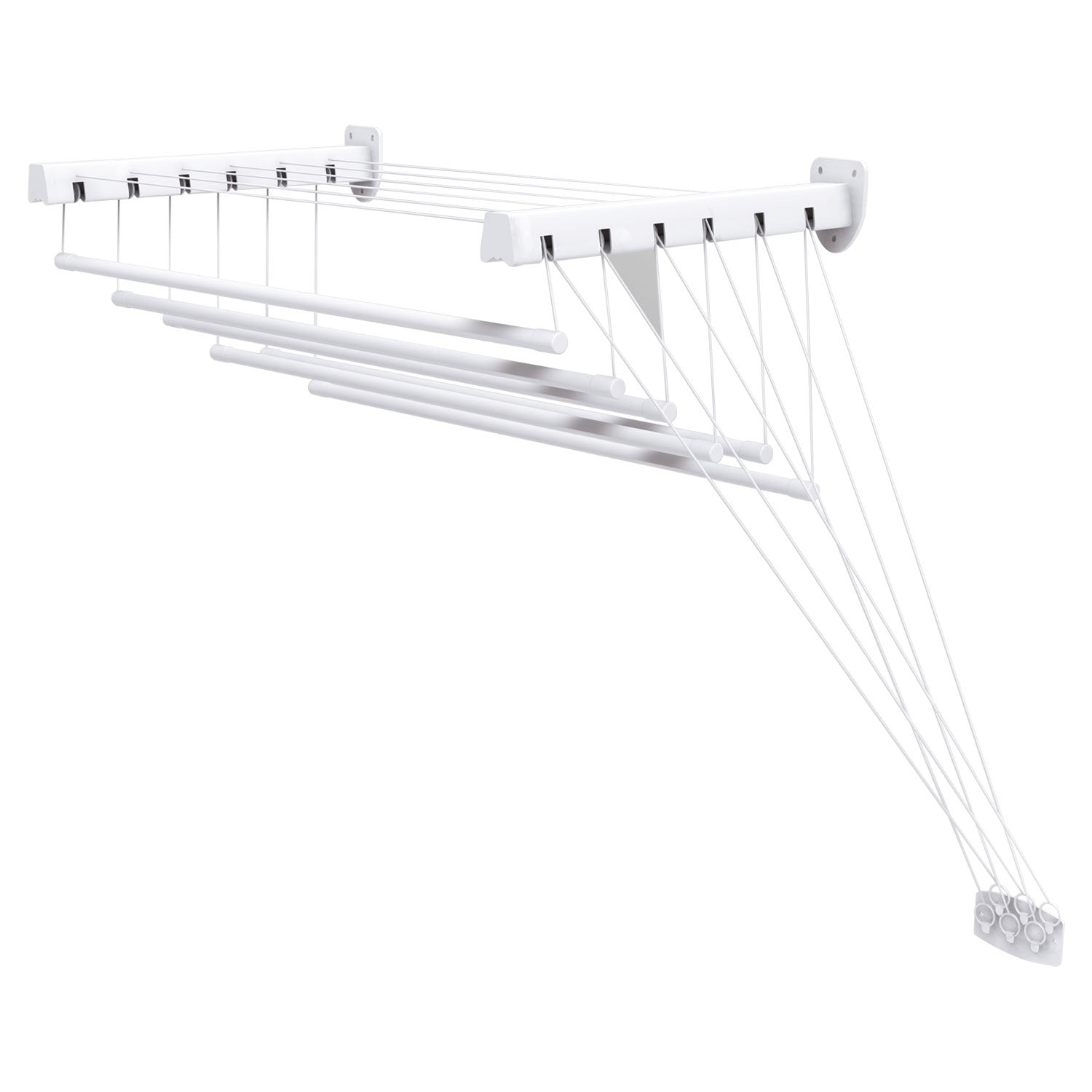 Stendibiancheria Gimi "Lift" da parete e soffitto con 6 barre resistenti per asciugare i capi 6 mt