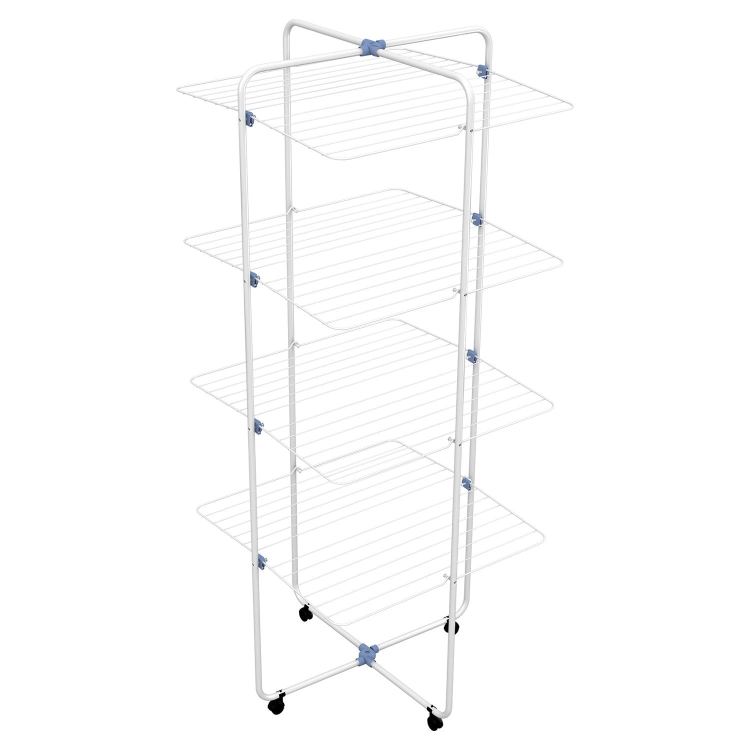 Stendibiancheria Gimi verticale a 4 piani in acciaio "VIP 4" 40 mt con rotelle