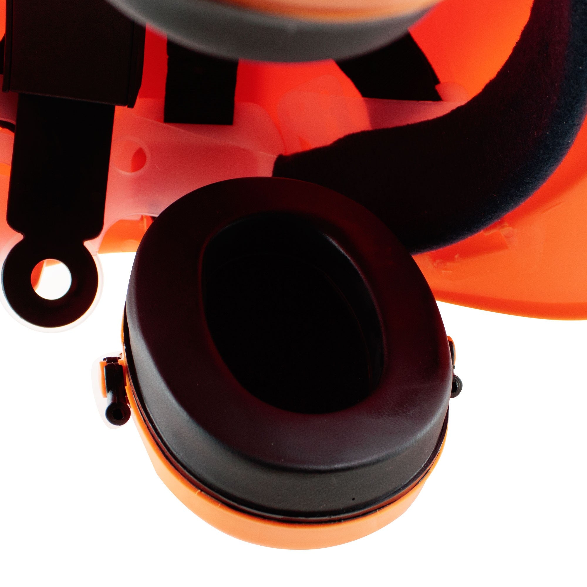 Elmetto protettivo con visiera e cuffie antirumore schermo per decespugliatore e motosega