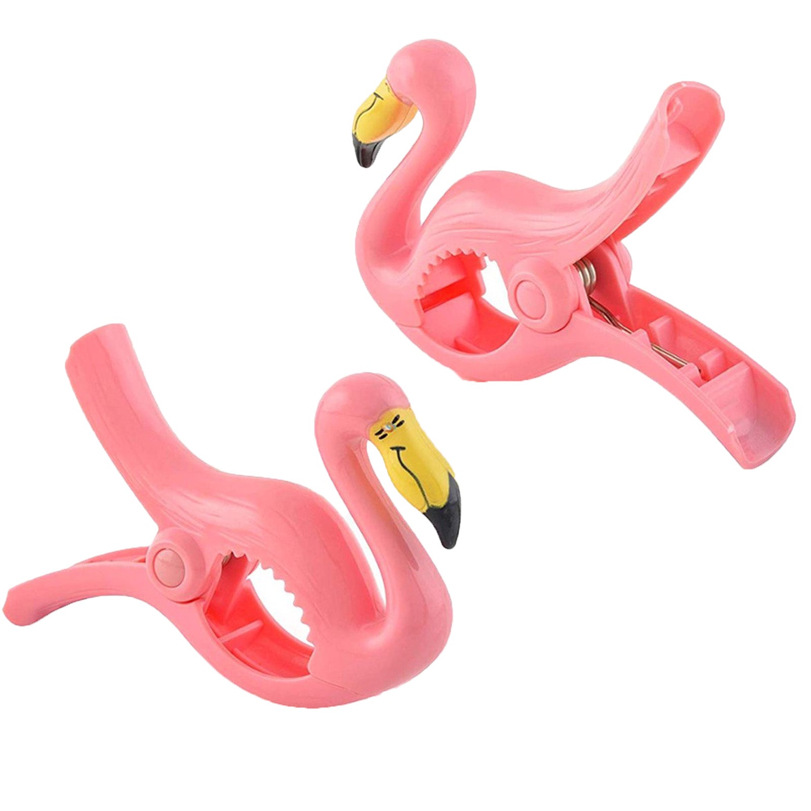 Set 2 mollette antivento, animali in plastica per fissaggio telo mare