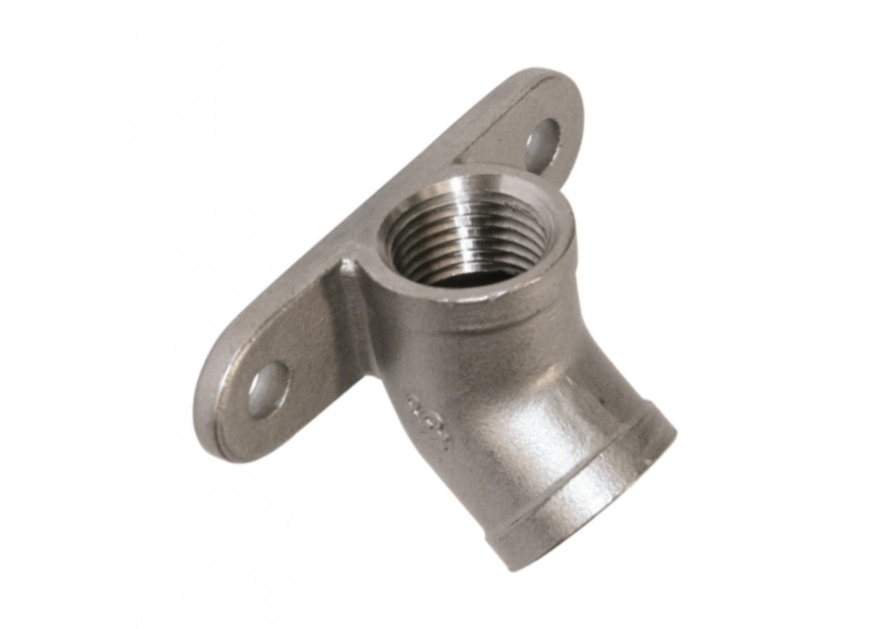 Supporto per abbeveratoio a succhiotto da muro in acciaio inox per Suini