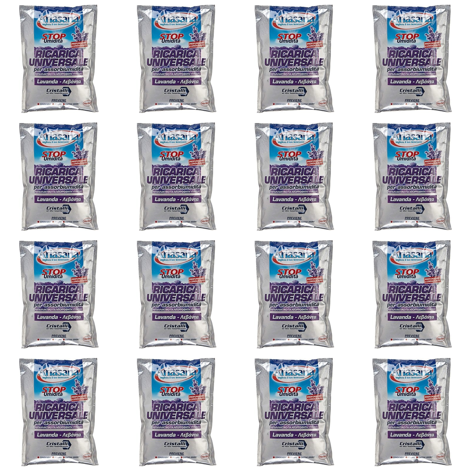 Ricarica "Ariasana" assorbi umidità' sali per deumidificatore profumazione lavanda