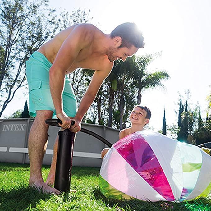 Pompa per gonfiaggio e sgonfiaggio manuale per materassini e piscine gonfiabili