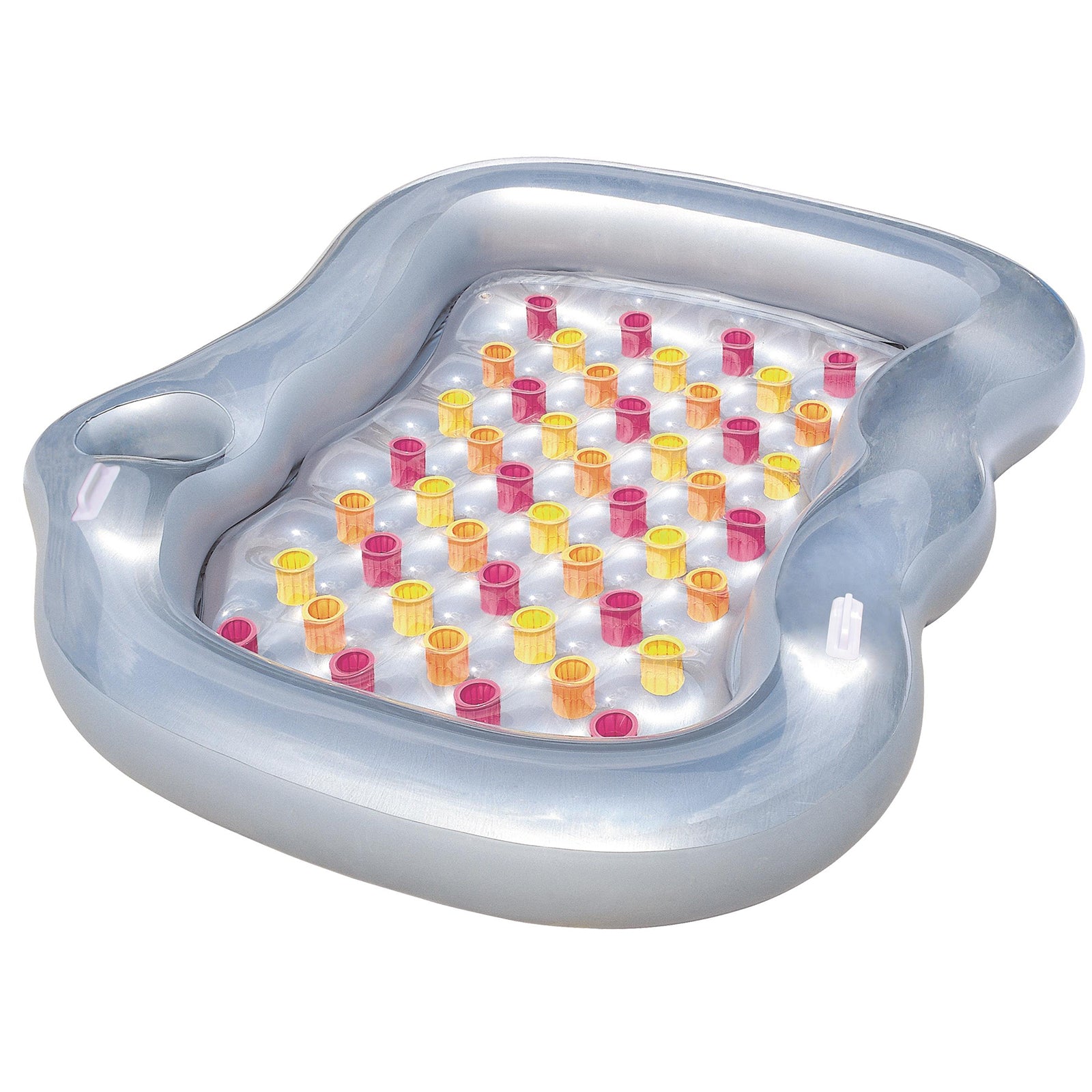 Materassino gonfiabile matrimoniale da mare e piscina con porta ghiaccio 215x178 cm