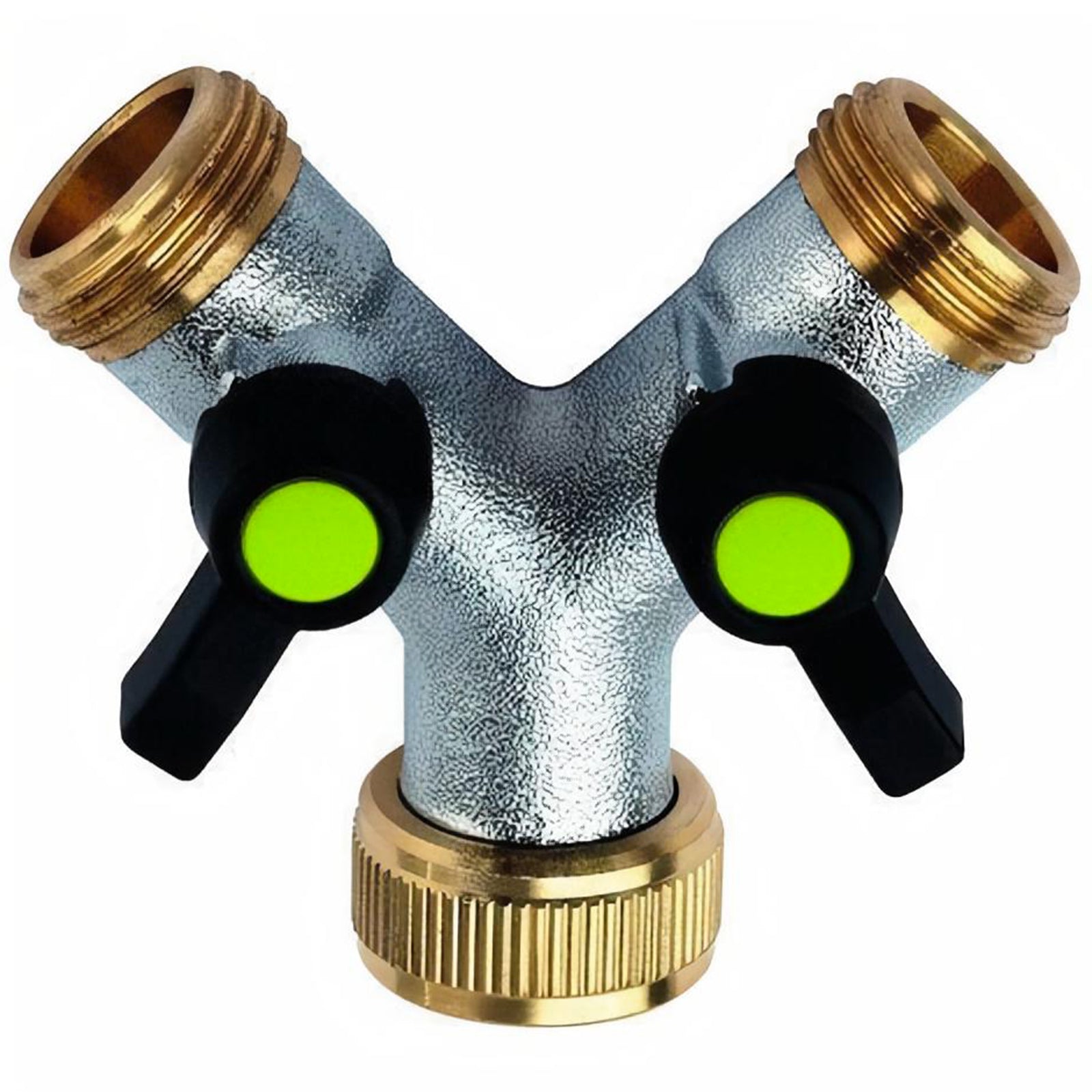 Rubinetto ad "Y" a due vie indipendenti e regolabili per giardini e irrigazione