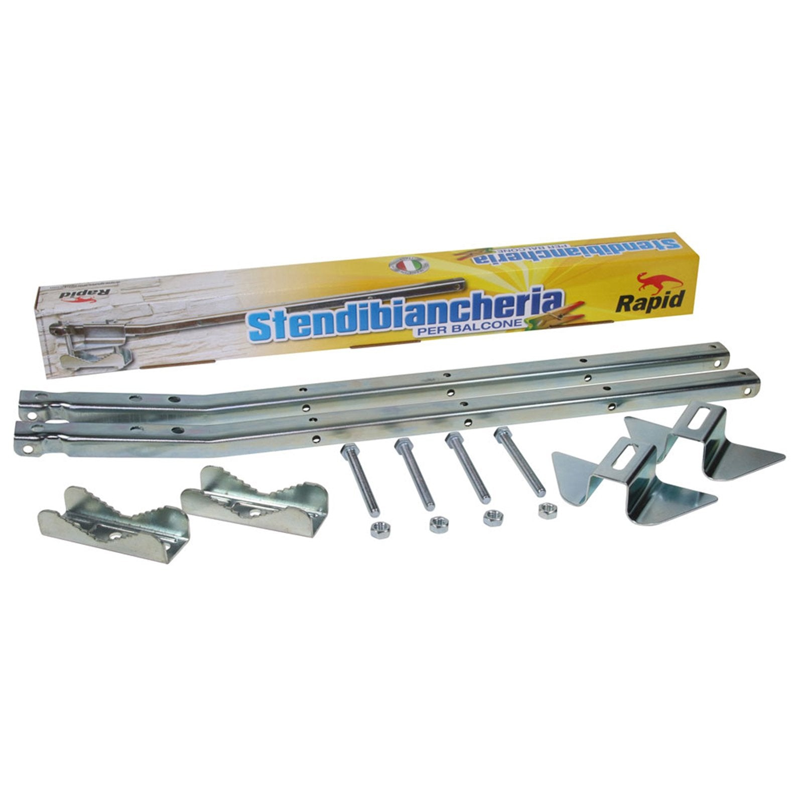 Stendibiancheria Giussani Rapid per balcone in acciaio alta qualità