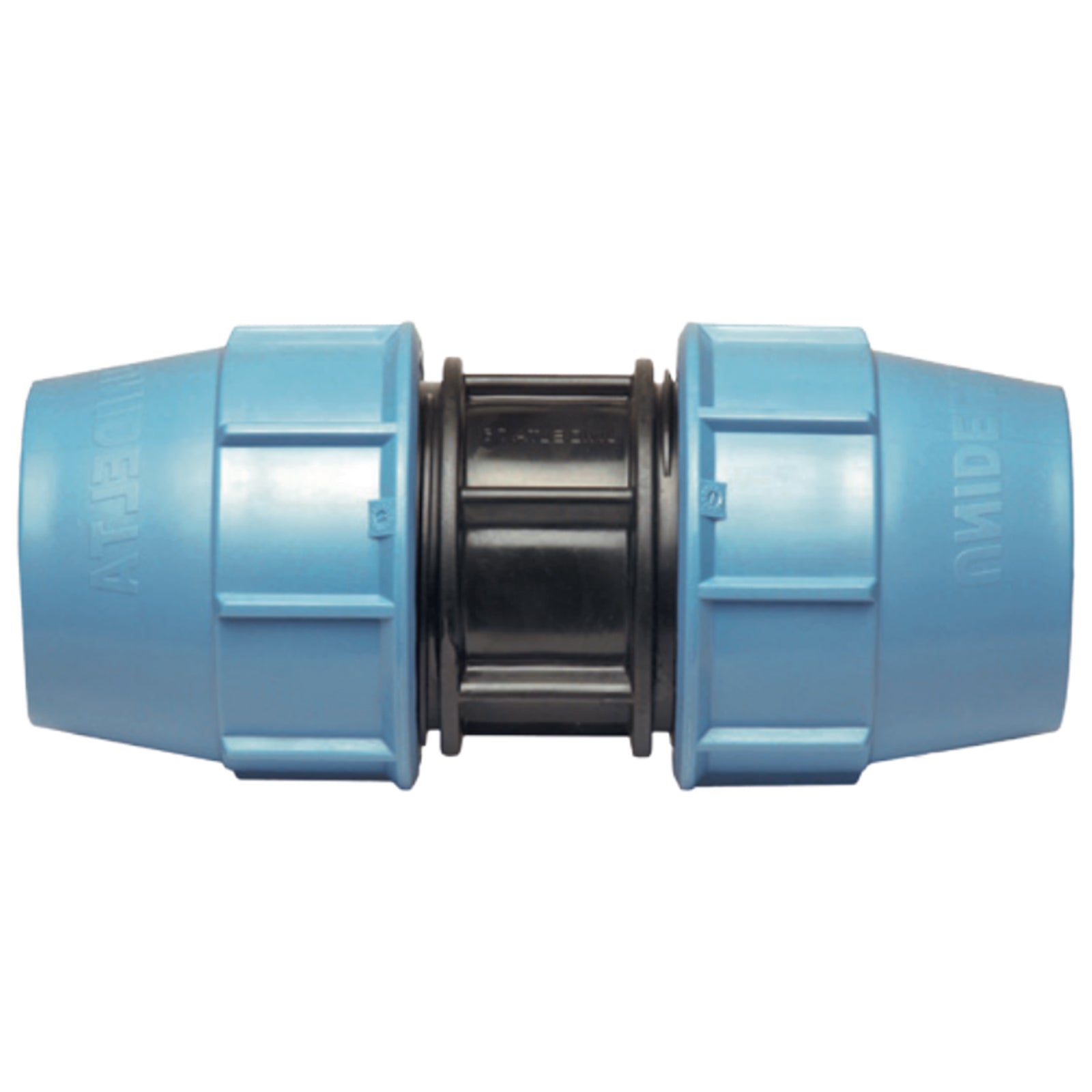 Manicotto in polipropilene a compressione per irrigazione e giardinaggio PN 16 Bar