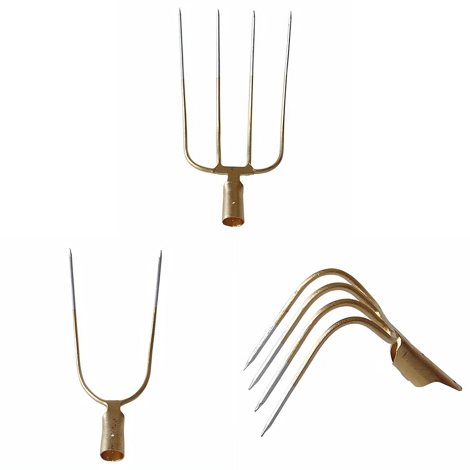 Forca in acciaio temperato per coltivazioni ed allevamenti con denti affilati