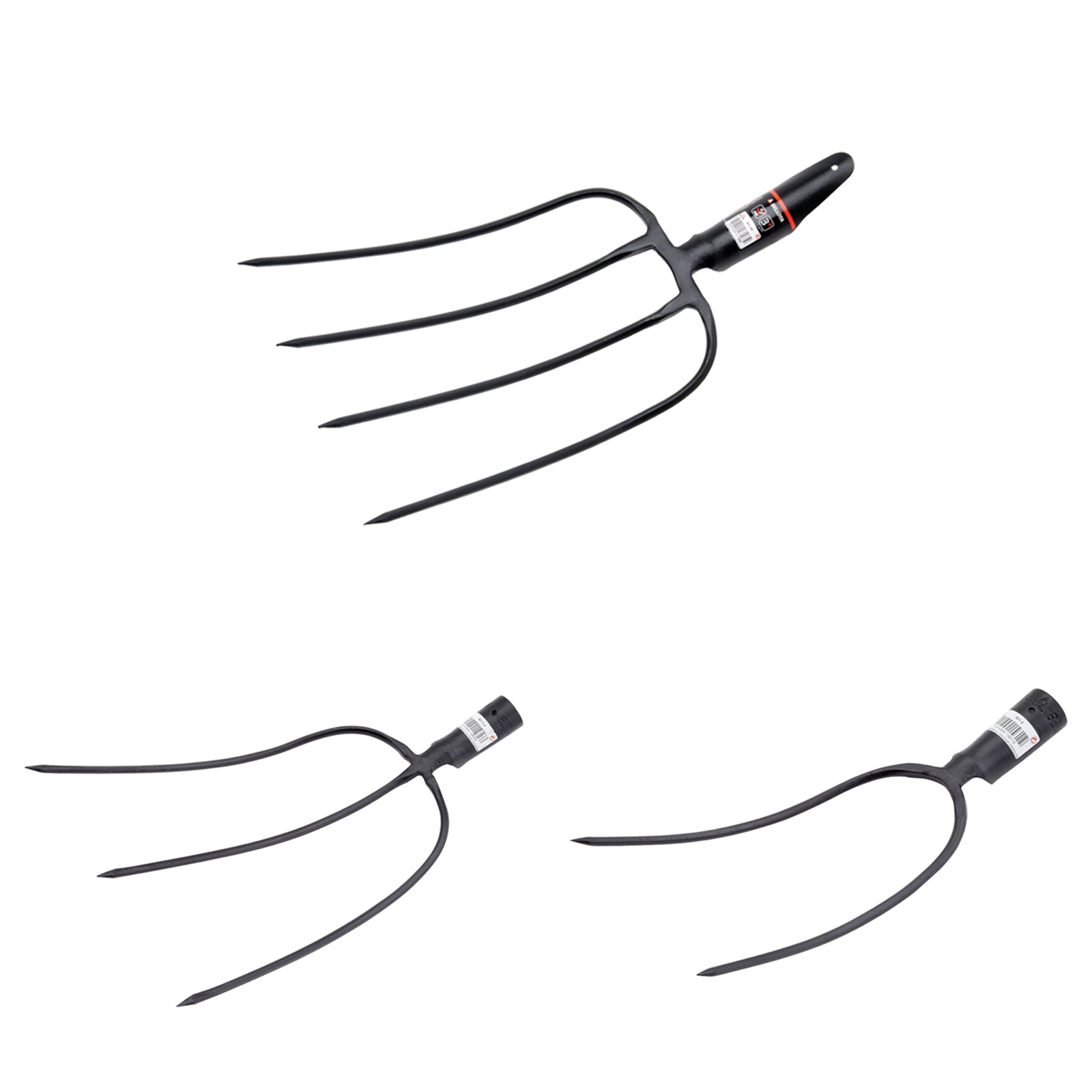 Forca per fieno letame e balloni con denti in acciaio forgiato antiruggine