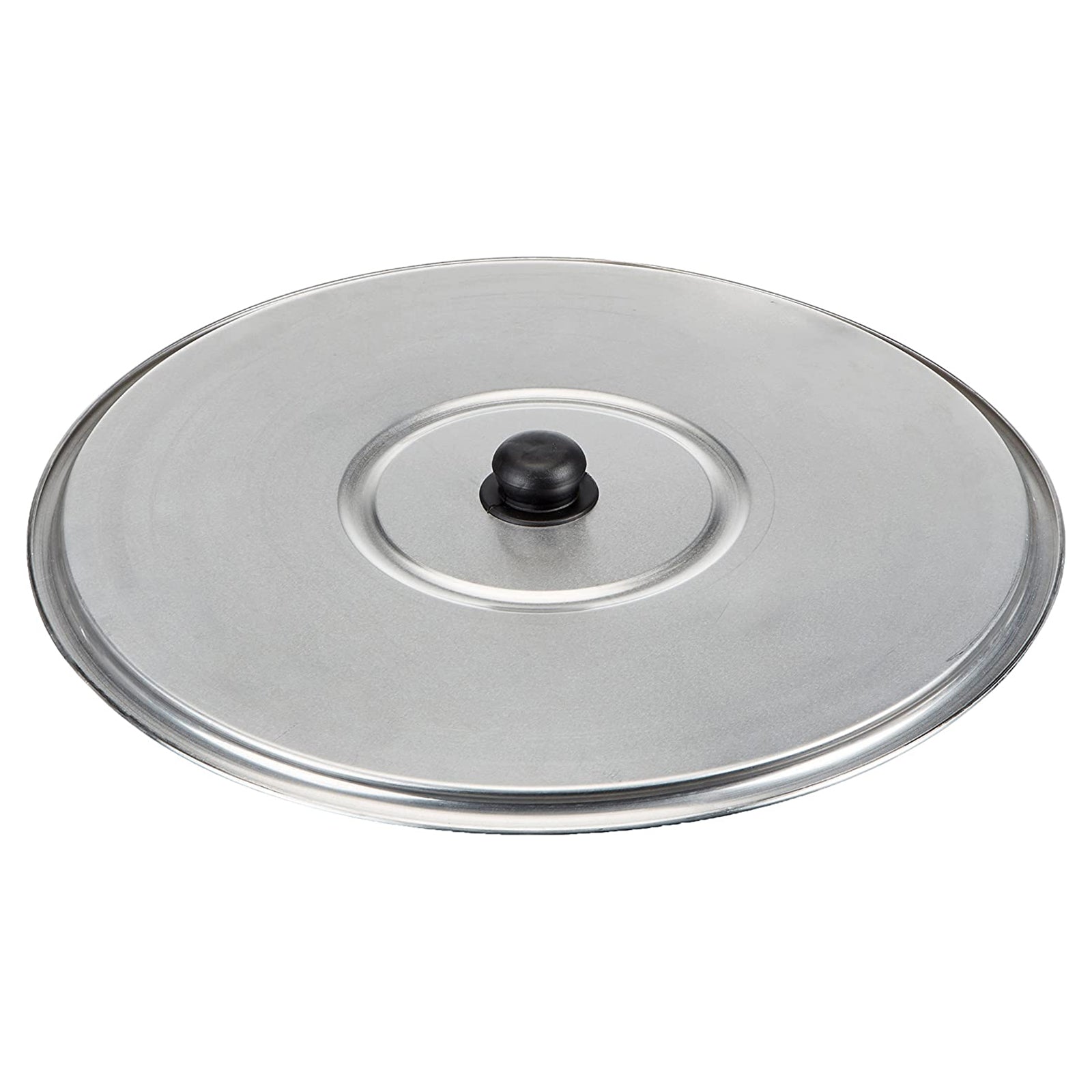 Pentola caldaia in alluminio dotato di manici e coperchio con chiusura