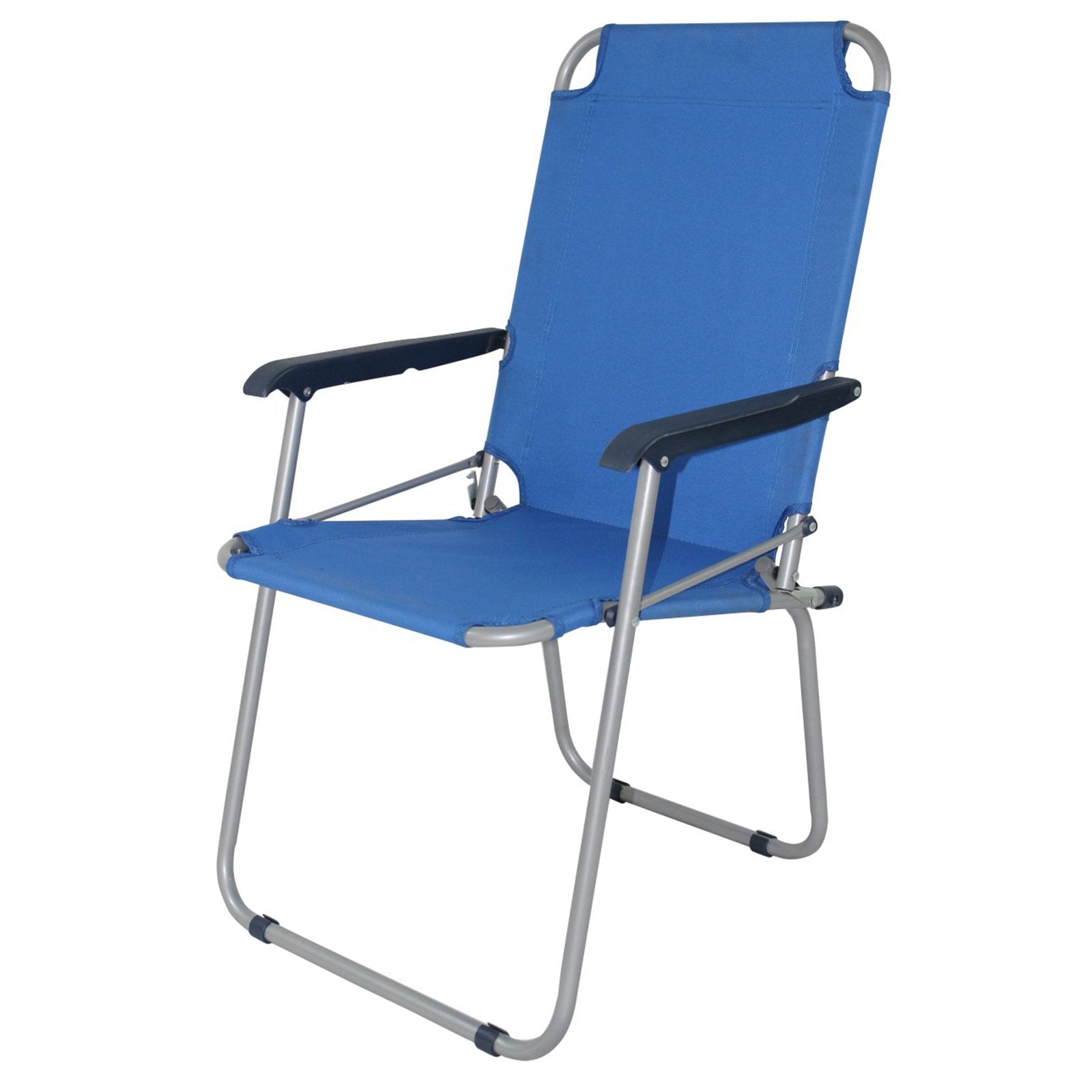 Poltrona Riviera Pieghevole In Legno Balau Con Braccioli, Cm 63x50x95H