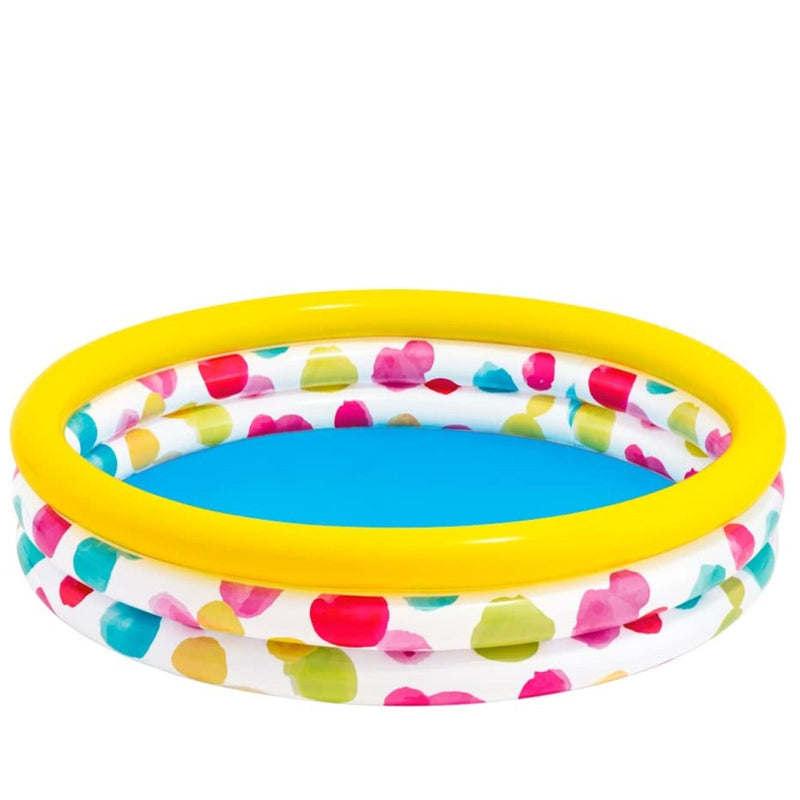 Piscina gonfiabile per bambini Intex Onda colorata con 3 anelli