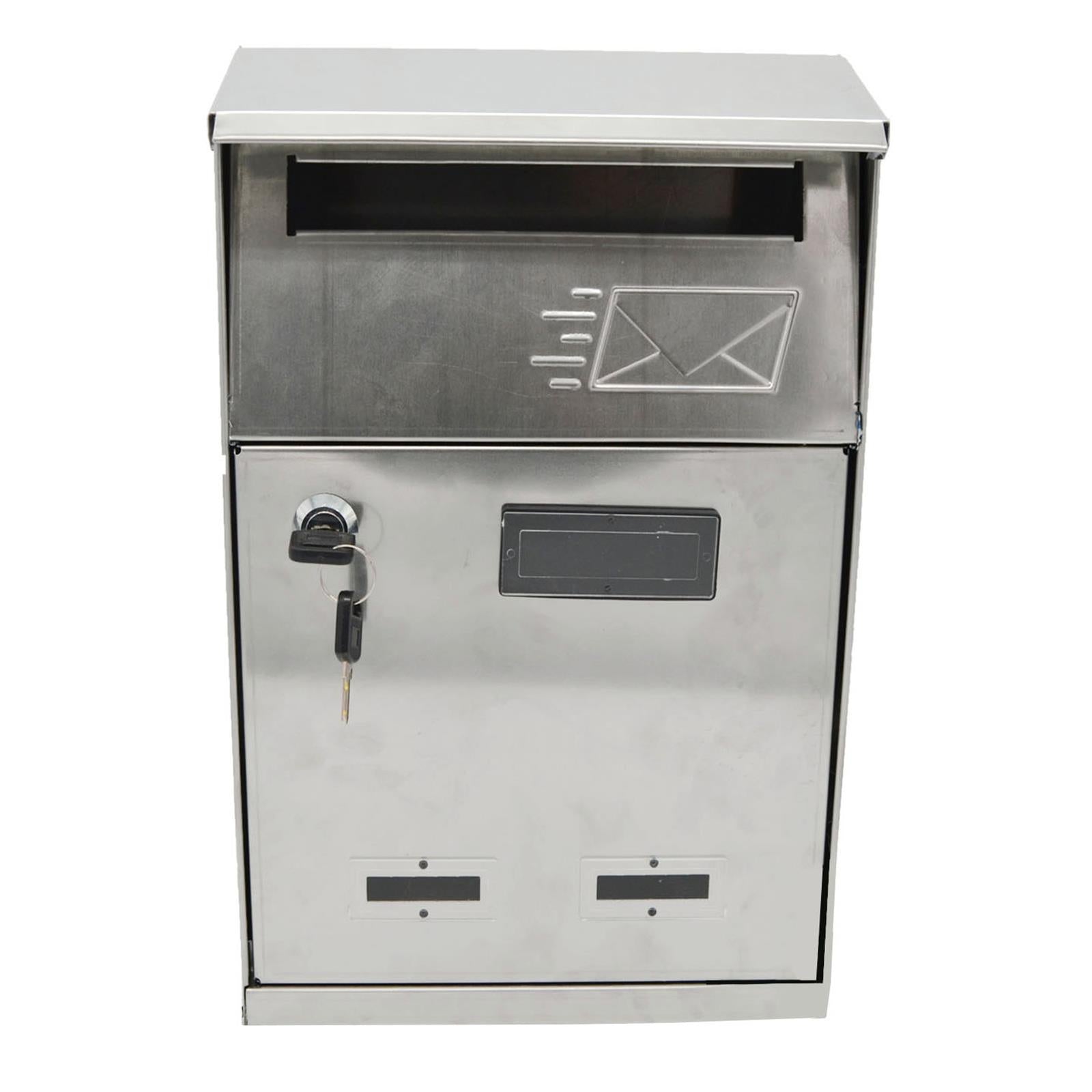 CASSETTA POSTALE ACCIAIO INOX CASSETTE POSTA ESTERNO ANTIRUGGINE POSTALI BUCA DELLE LETTERE