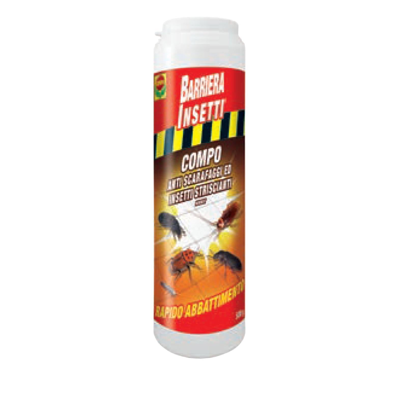 500 GR INSETTICIDA ANTI SCARAFAGGI COMPO GRANULARE POLVERE ELIMINA STERMINA INSETTI STRISCIANTI PRONTO ALL' USO BARRIERA