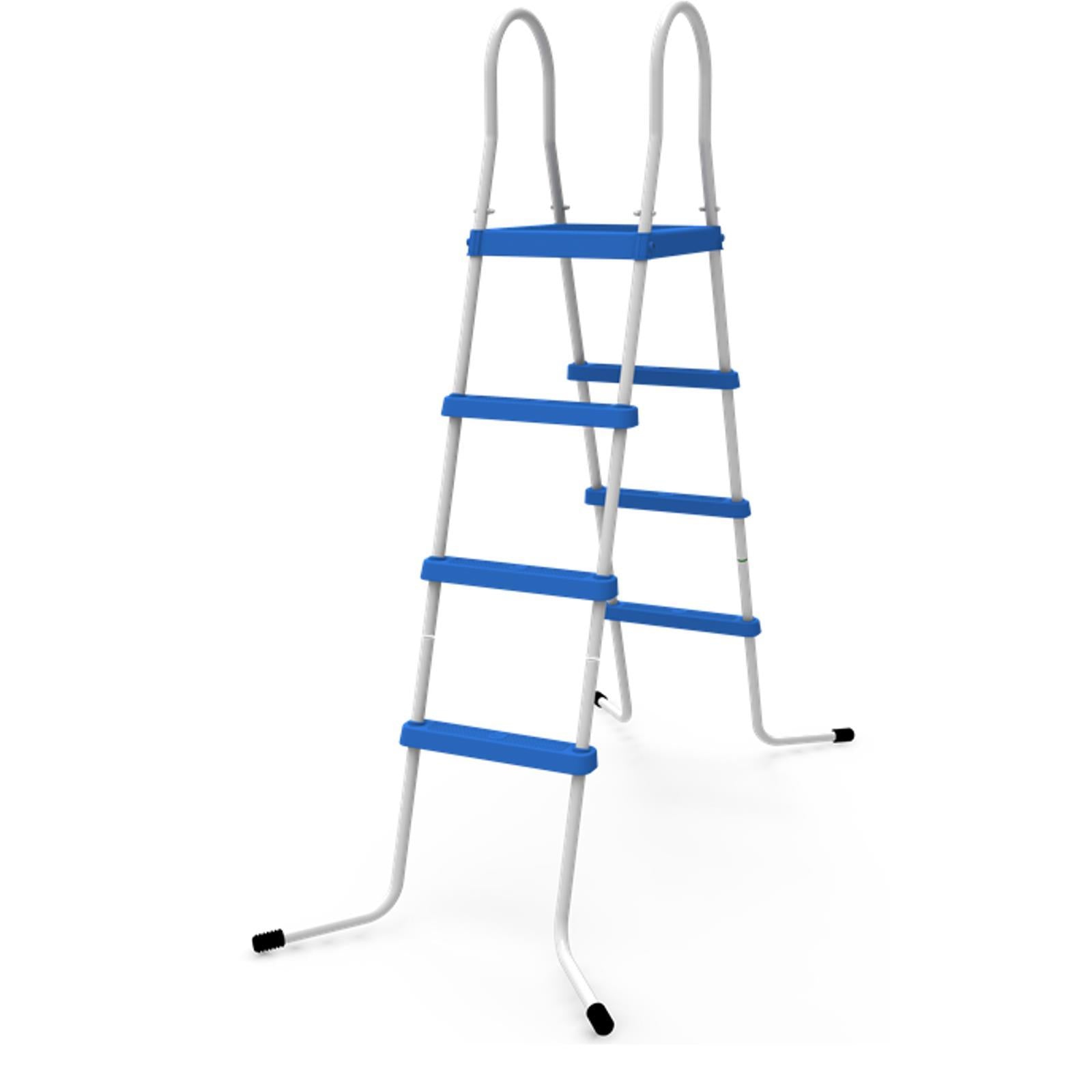 SCALA SCALETTA PER PISCINA FUORITERRA ALTEZZA DOPPIA SALITA 84CM 90CM 109CM 122CM (122 CM)