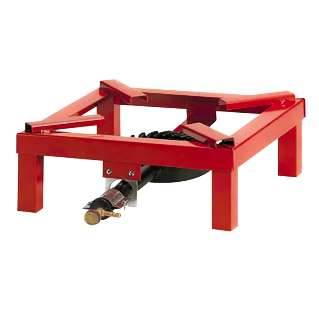 Fornellone a gas con telaio in ferro e bruciatore in ghisa 38 x 38 cm "Mammuth"