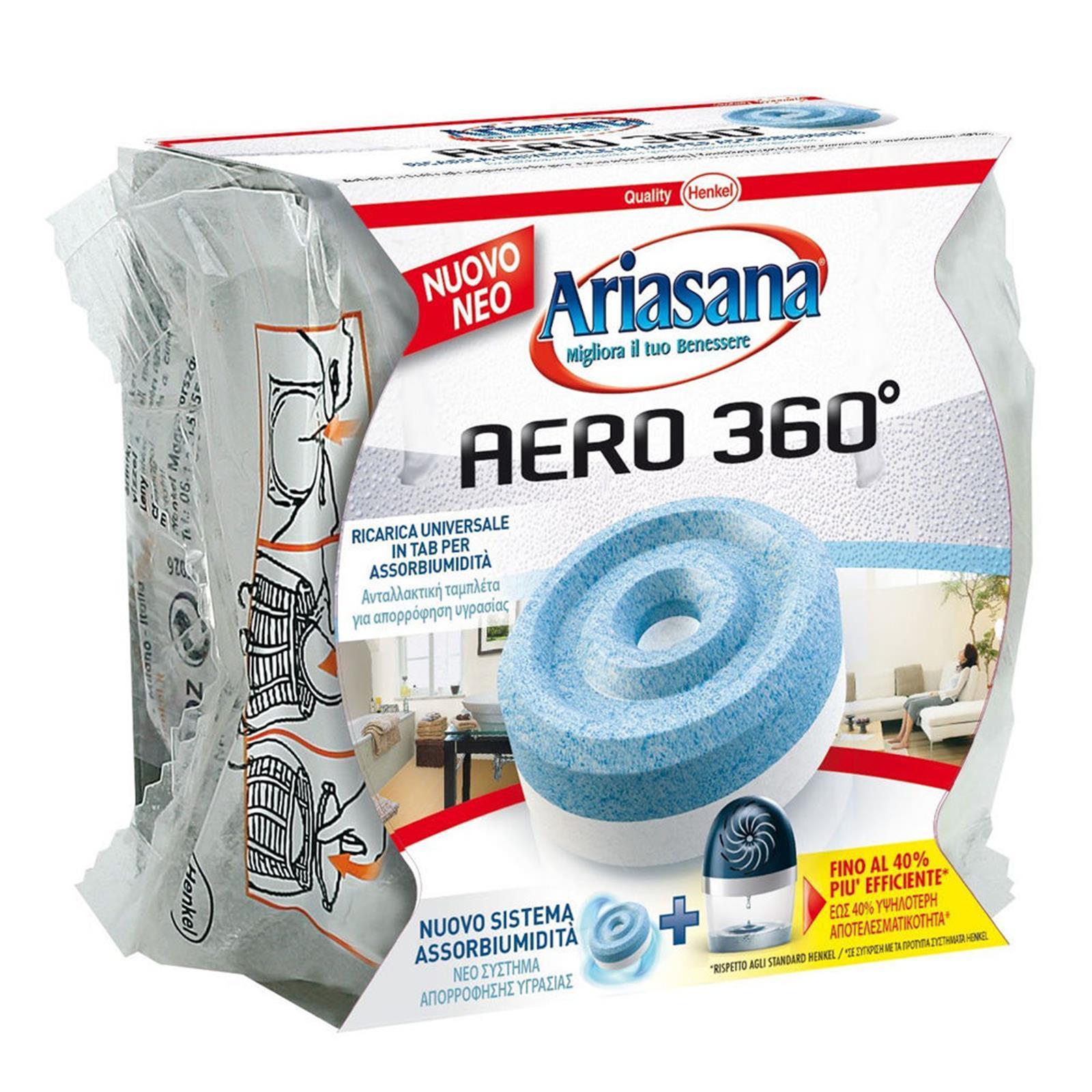 RICARICA ARIASANA AERO 360° ASSORBIUMIDITA' DEUMIDIFICATORE TAB NEUTRO CLASSIC 450g