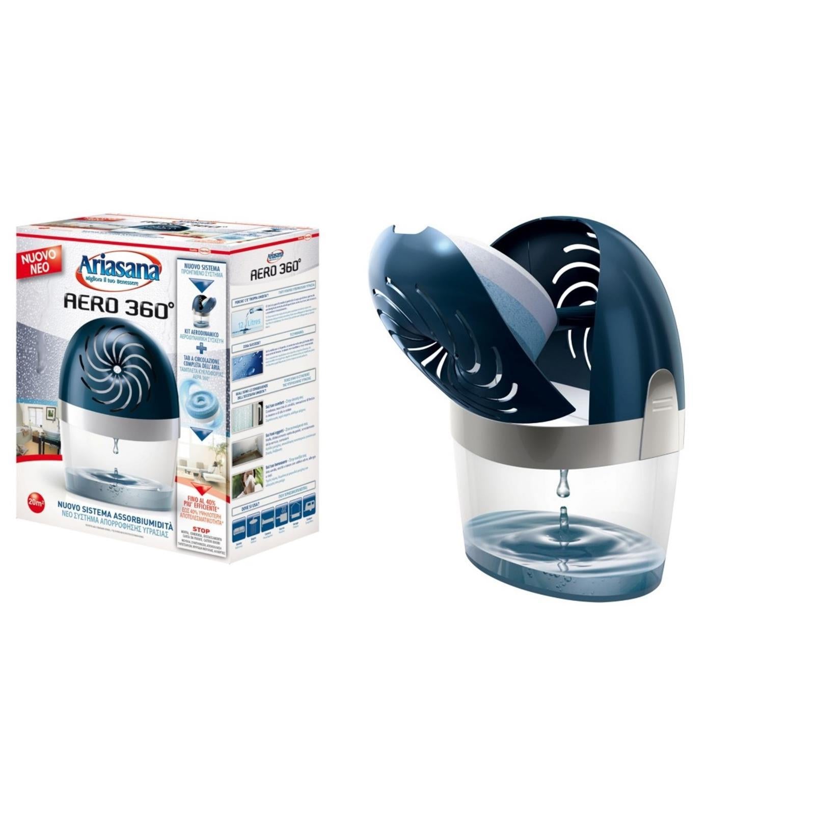 HENKEL ARIASANA AERO 360° KIT DEUMIDIFICATORE ASSORBIUMIDITA PER TAB RICARICAB