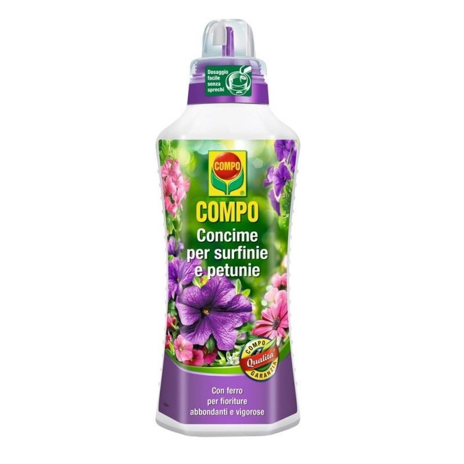 Concime liquido per piante e giardini fertilizzante compo (concime per surfinie e petunie 1 lt)