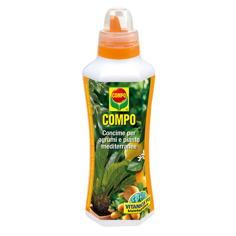 Concime liquido per piante e giardini fertilizzante compo (concime per agrumi e piante mediterranee 1 lt)