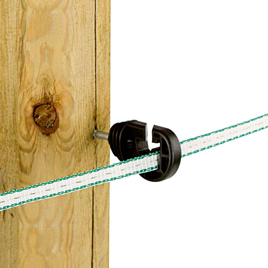 Isolatori a vite per pali in legno "Premium" recinto elettrico per Mucche e Cavalli 25 pezzi