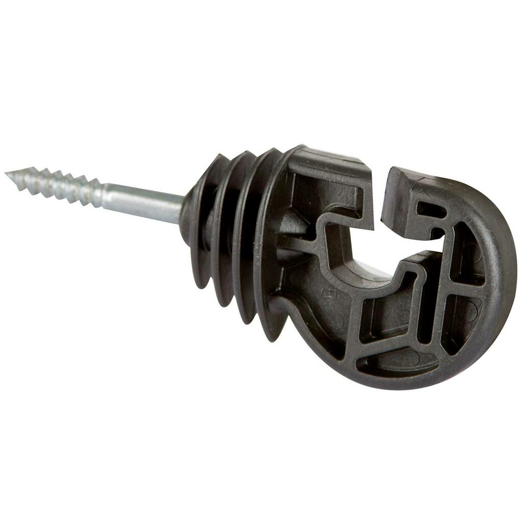 Isolatori a vite per pali in legno "Premium" recinto elettrico per Mucche e Cavalli 25 pezzi