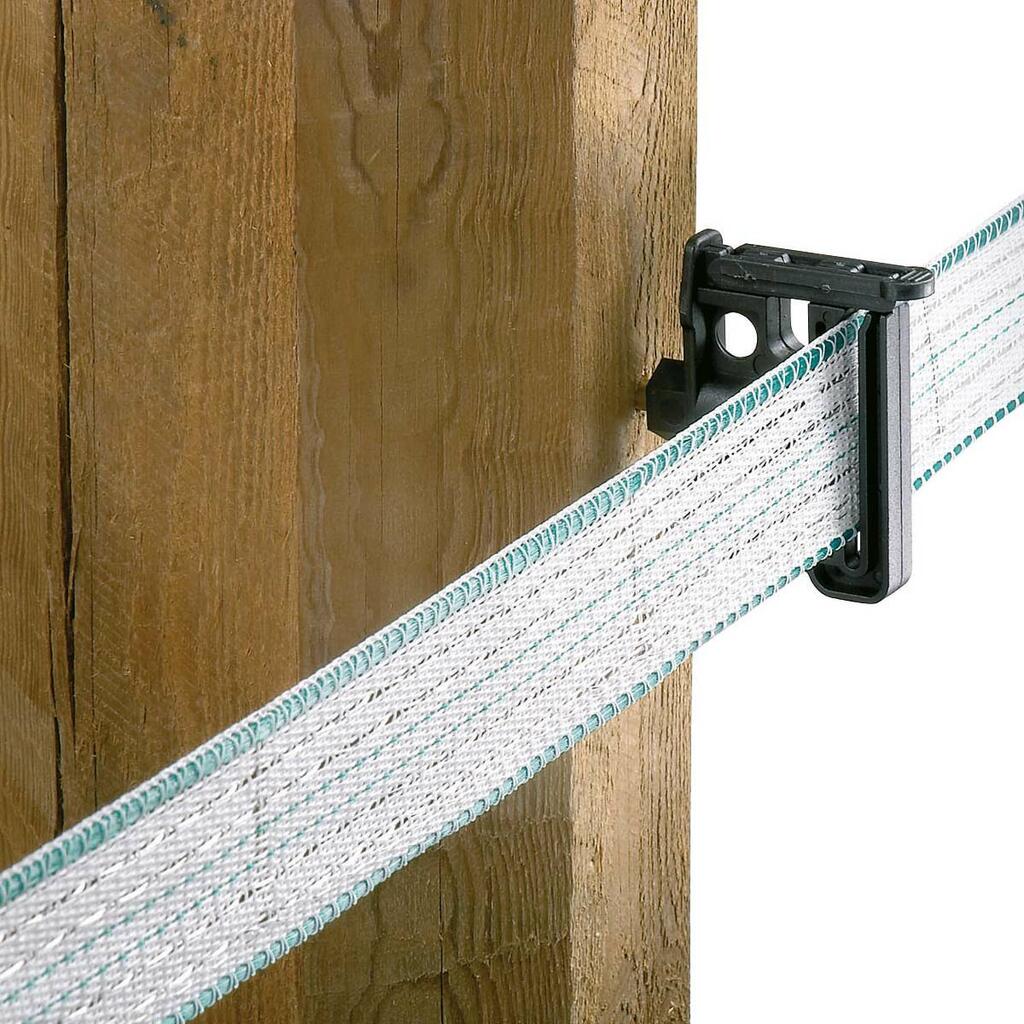 Isolatori a vite per pali in legno "Maxi Tape" recinto elettrico per Mucche e Cavalli 25 pezzi