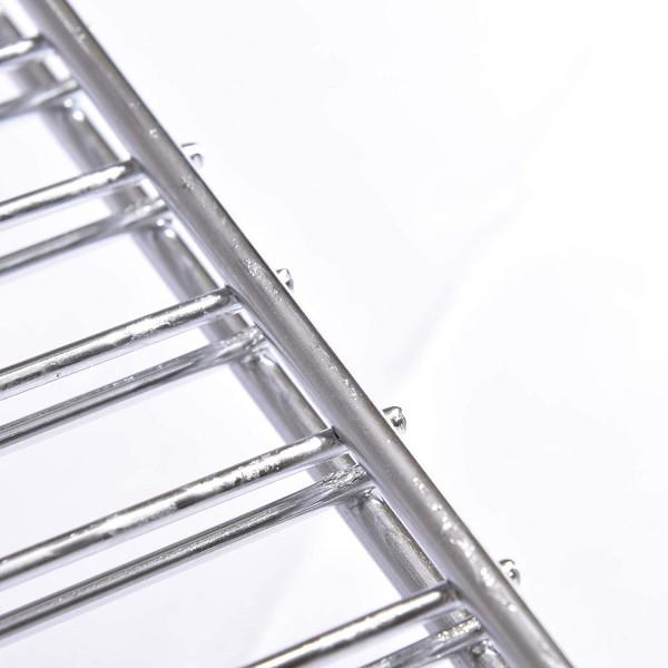 Graticola per barbecue, griglia in acciaio a barre con piedini alta qualità "Made in Italy"