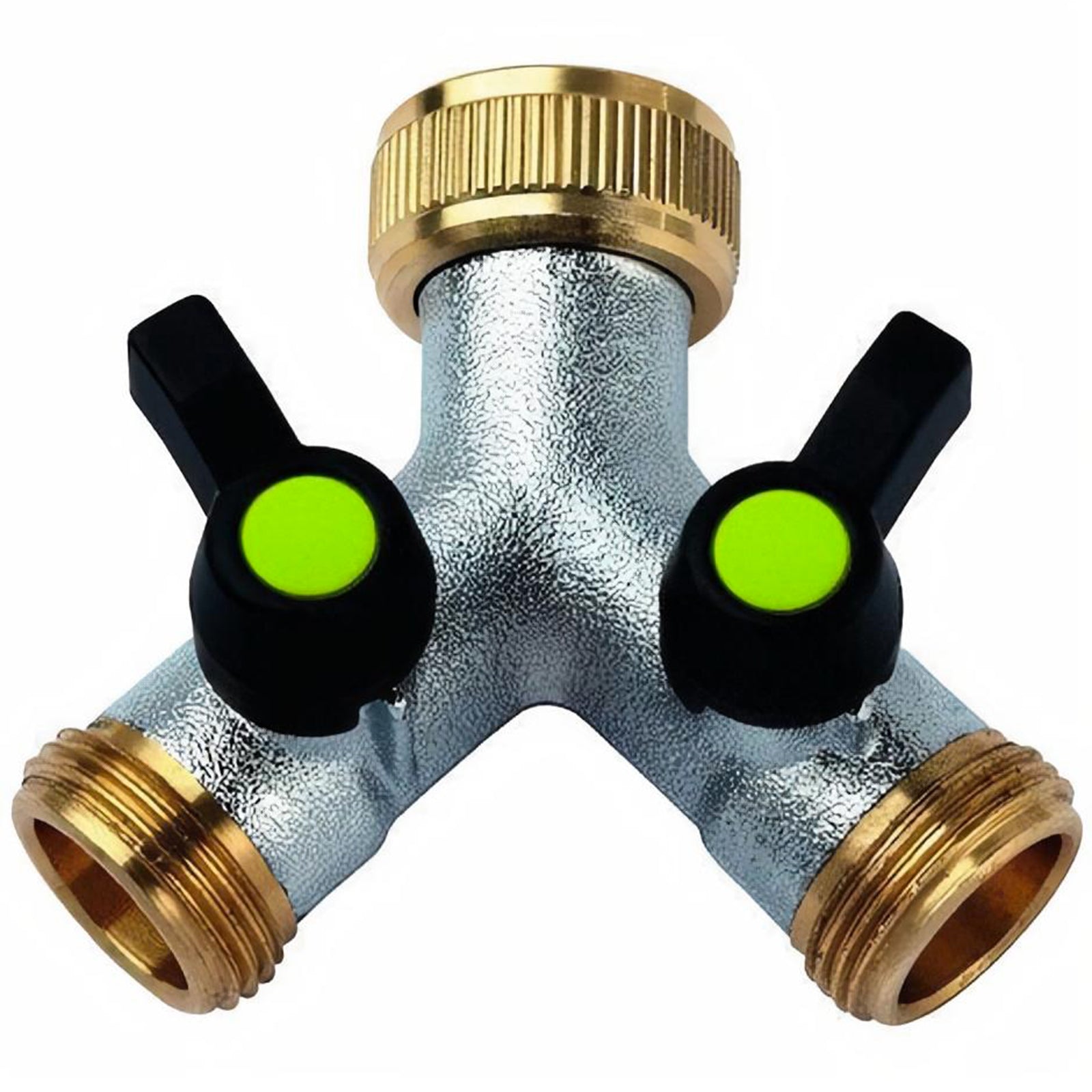 Rubinetto ad "Y" a due vie indipendenti e regolabili per giardini e irrigazione