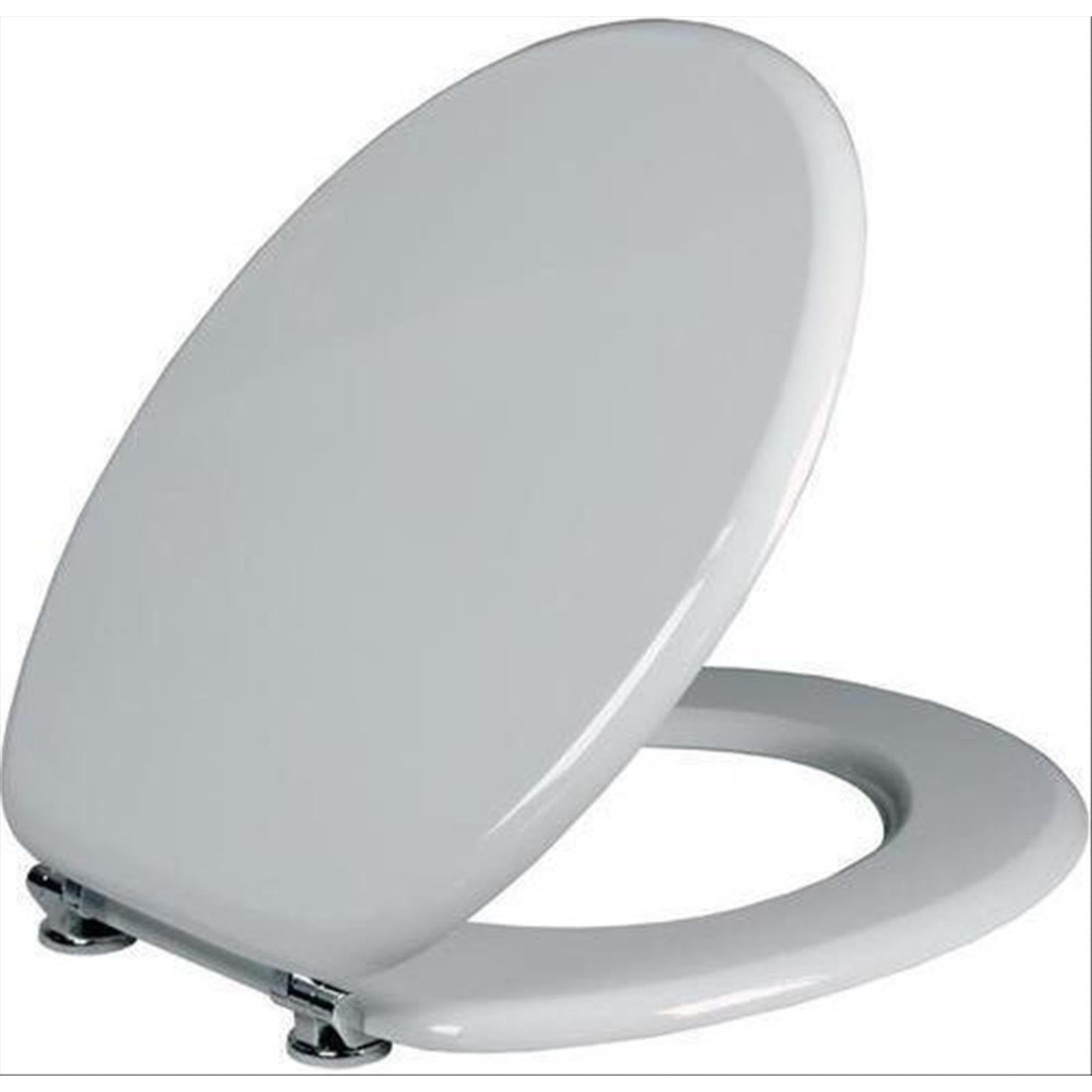 Sedile WC Universale In MDF Bianco - Tavoletta Copriwater Facile Da Installare - Foto 8