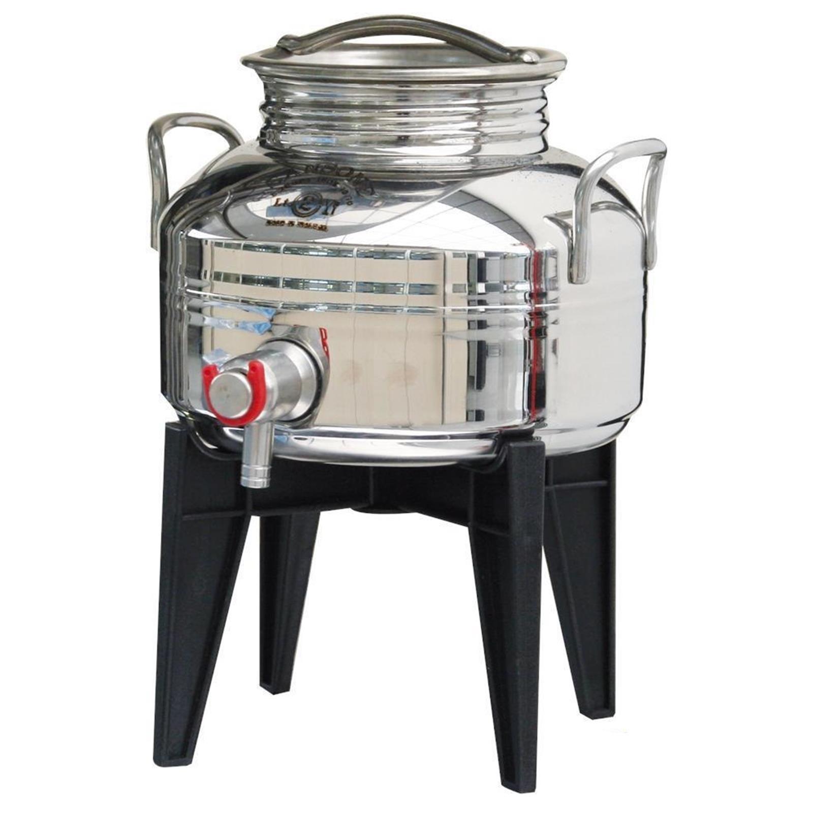 Contenitore in acciaio inox AISI 304 per olio d'oliva "Made in Italy"