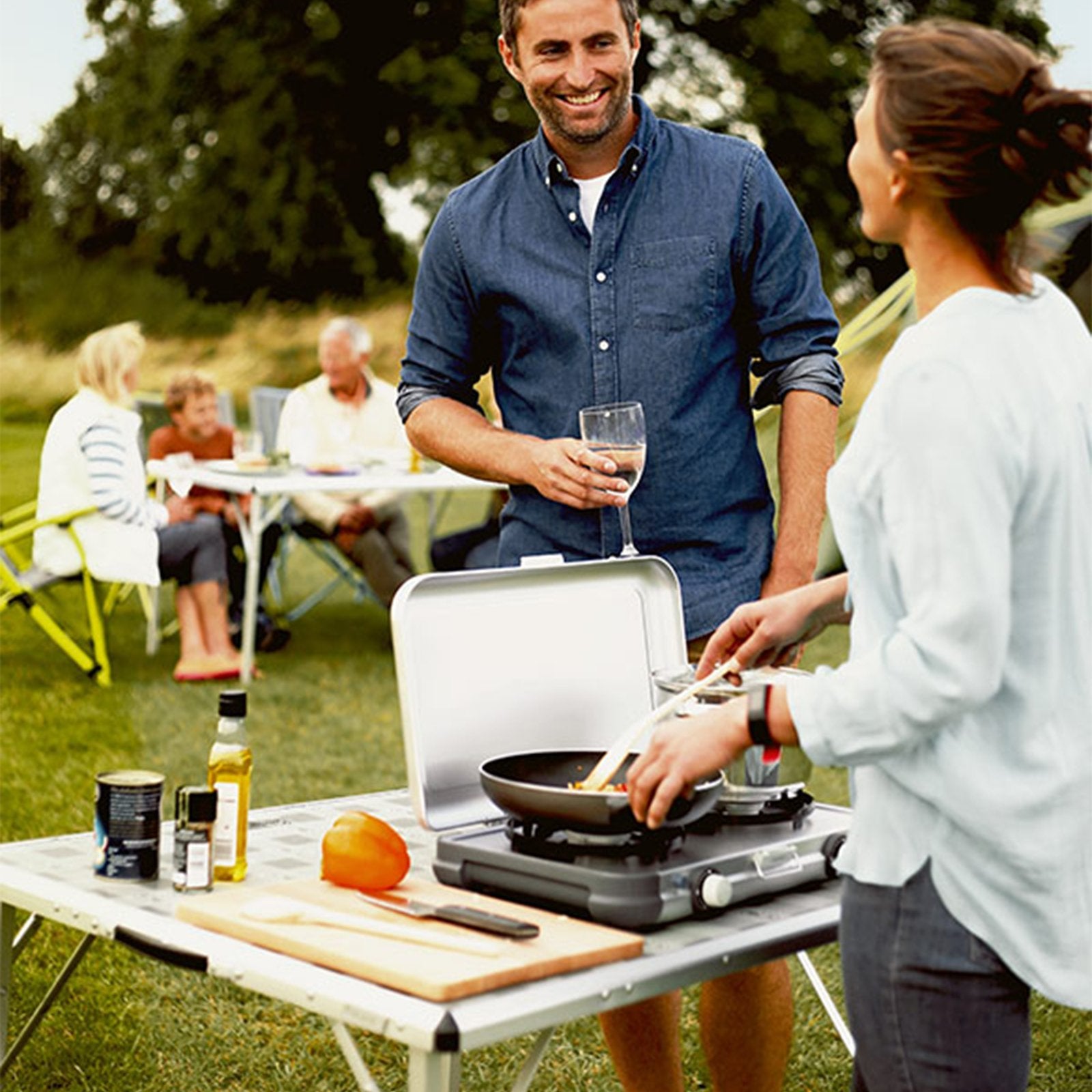 Fornello da campeggio "Camping Kitchen 2" per viaggio trasportabile