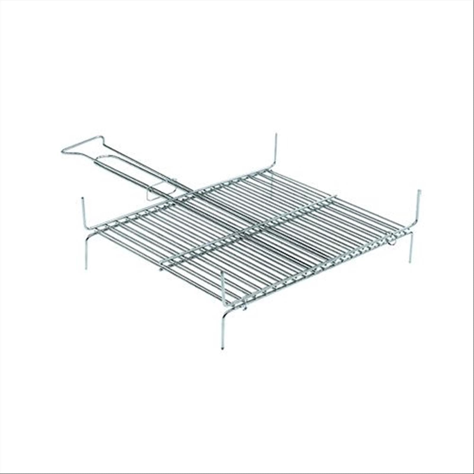Graticola per barbecue, griglia in acciaio a barre con piedini alta qualità "Made in Italy"