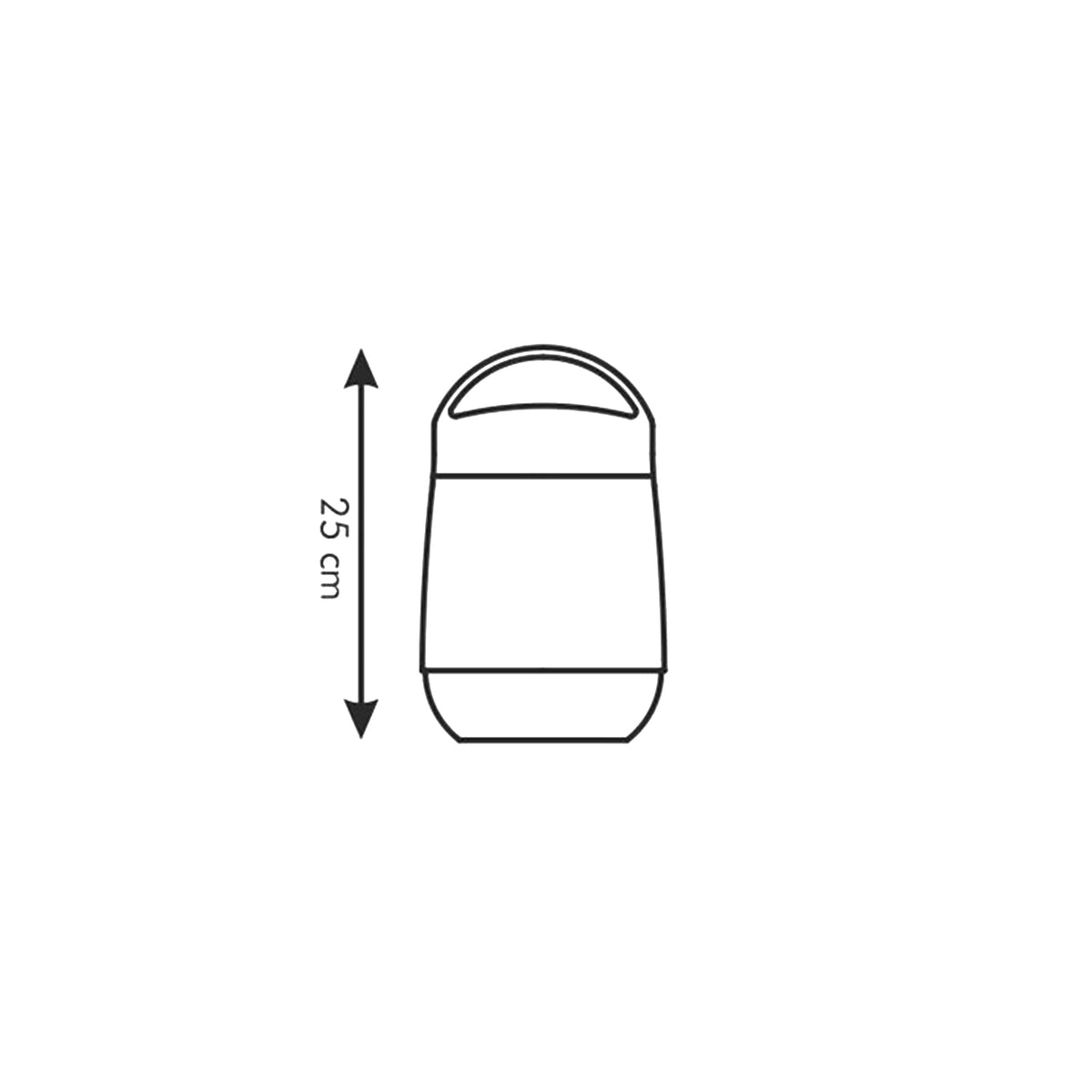 Portavivande termico da 1 litro linea "Family" in plastica resistente