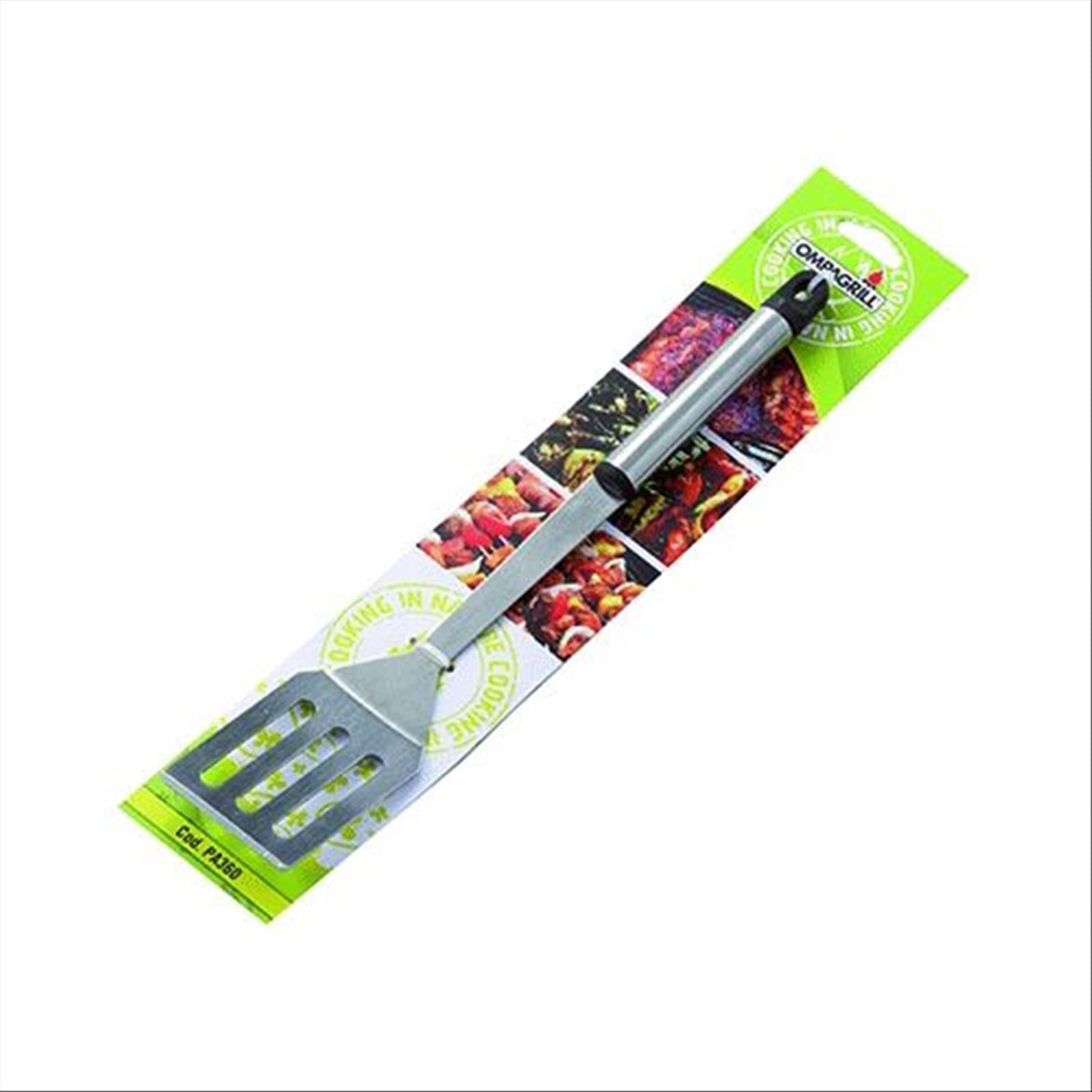 Accessori da barbecue set completo con pinza spazzola spatola forchettone spiedini in acciaio Inox