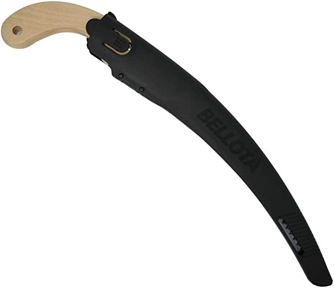 Segaccio Bellota per potatura a lama curva 33 cm manico in legno con fodero