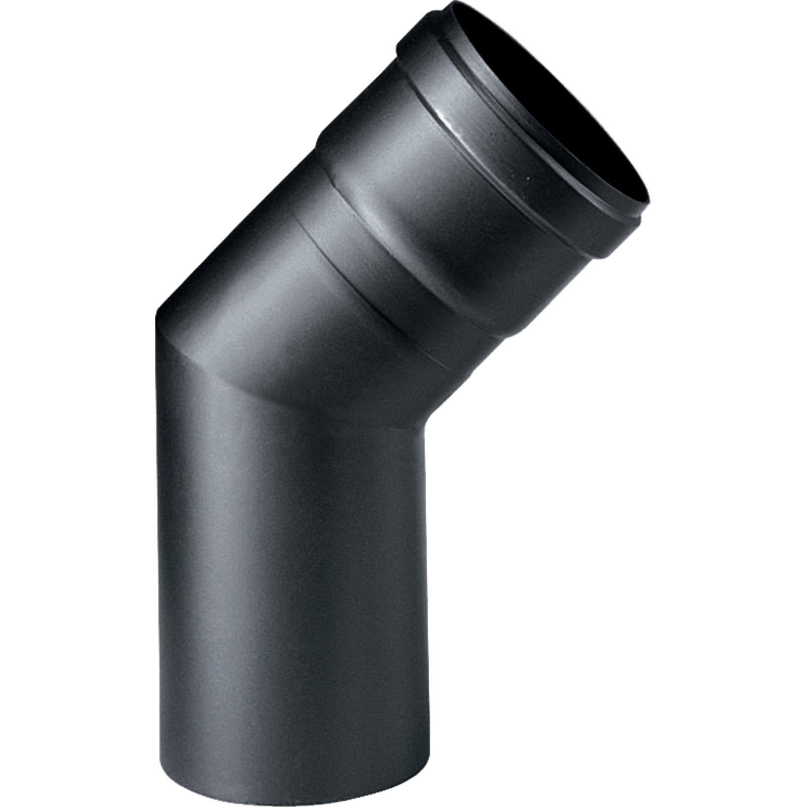 Curva a gomito per canna fumaria stufa a pellet in acciaio nero da 1,2 mm
