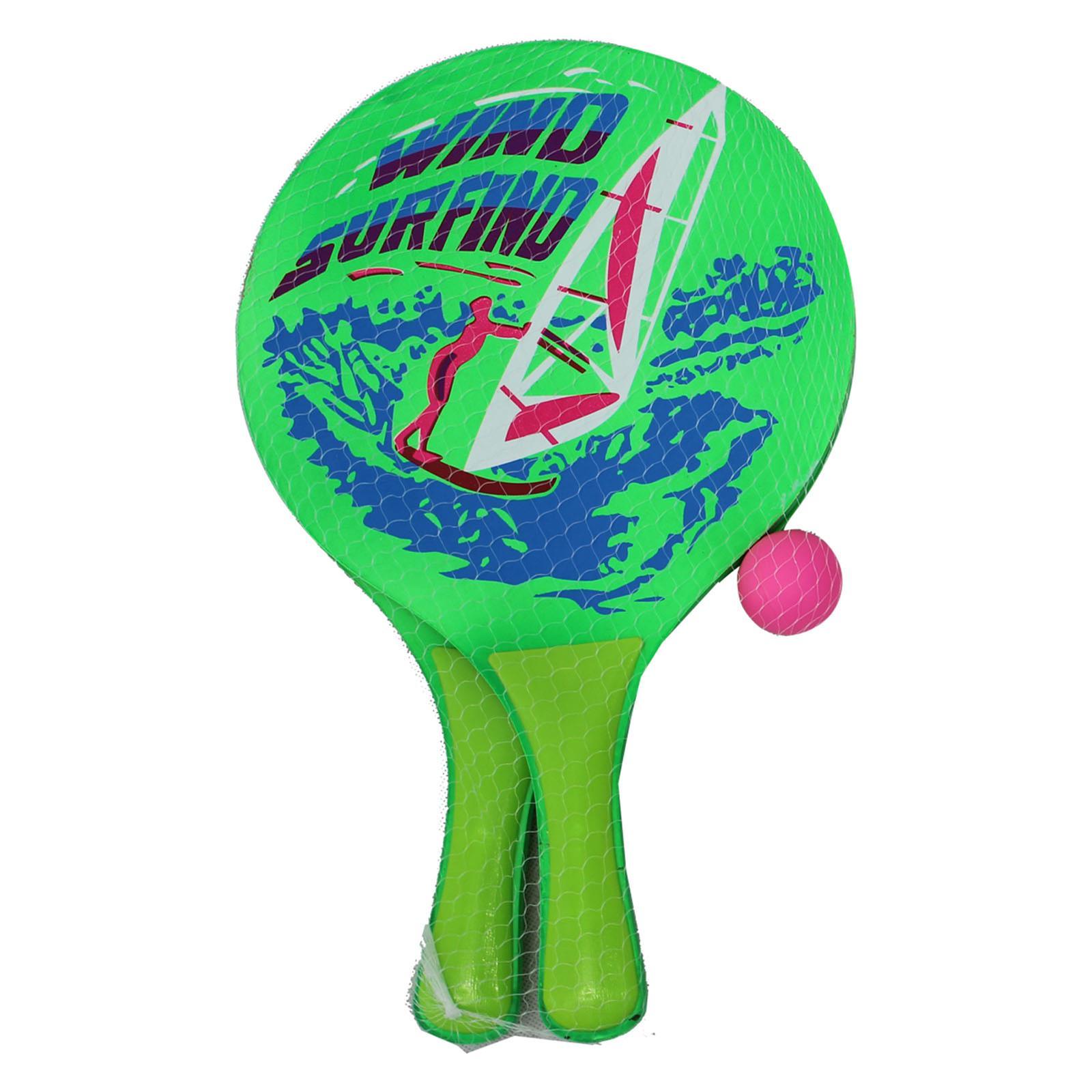 Set racchettoni in legno con pallina gioco racchette da spiaggia e mare