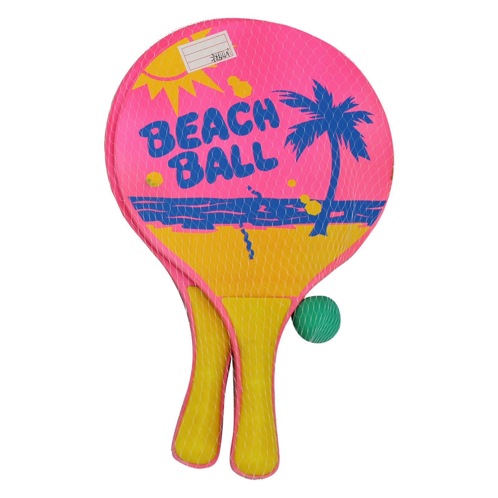 Set racchettoni in legno con pallina gioco racchette da spiaggia e mare