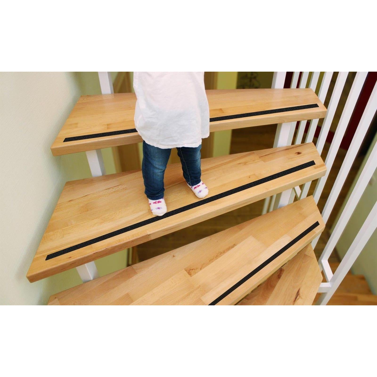 Nastro antisdruciolo antiscivolo per scala scale rampa gradini 25 mm x 18 mt nero