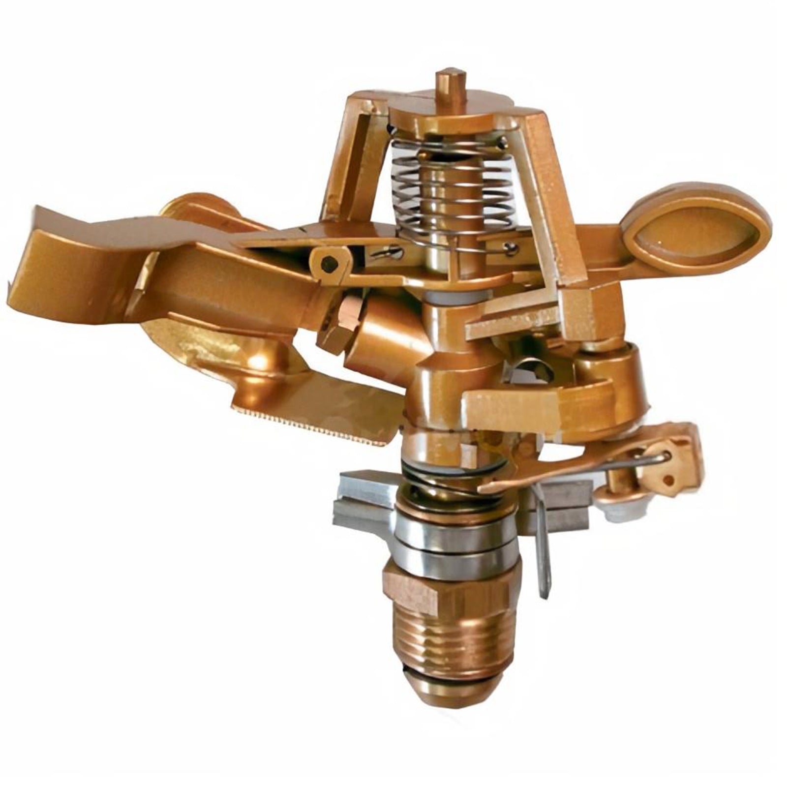 Irrigatore metallico a settore variabile da 1/2" per irrigazione e giardino con fermo in metallo