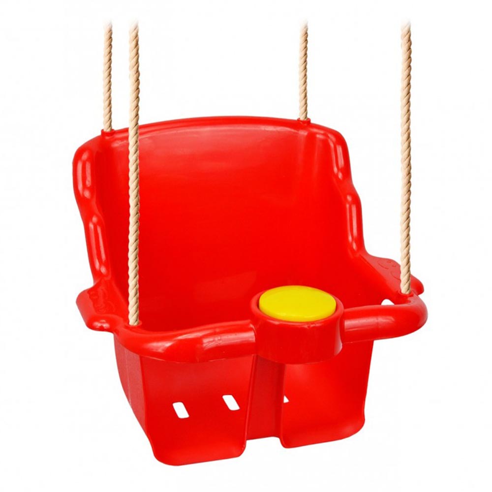Seggiolino di ricambio altalena in plastica con clacson e protezione a T per bambini da 1 - 3 anni